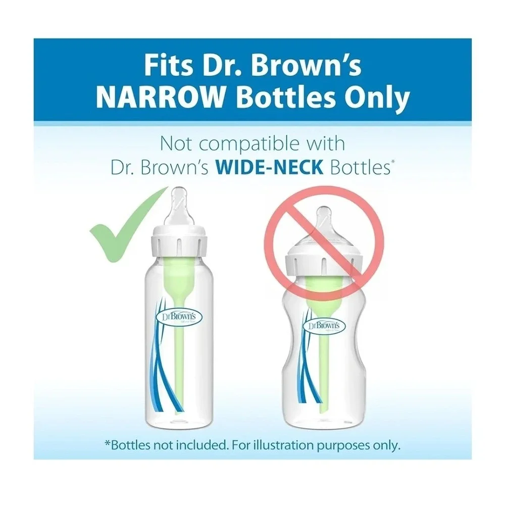 Dr. Brown'S Natural Flow Level 1 Narrow Baby Bottle‎ Silicone Nipple, Slow Flow